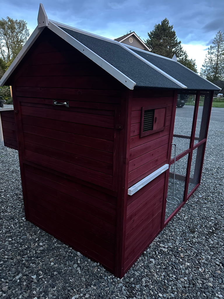 NEW FarmHouse Coop. Both Stain colors in stock, BARN RED on SALE ...