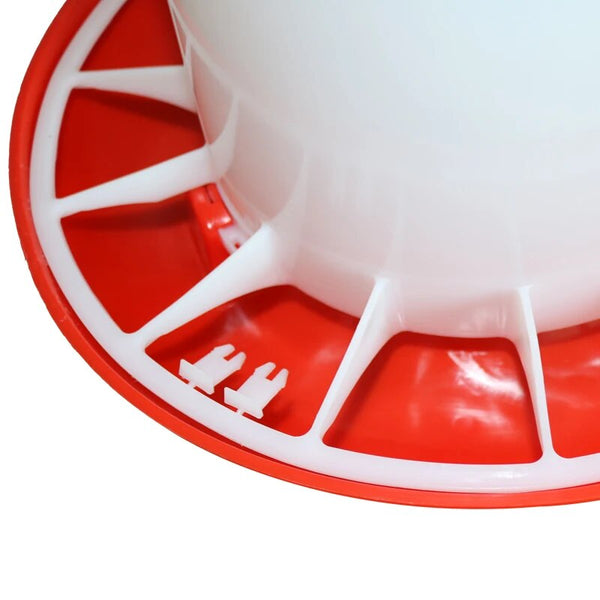 New Poultry Chicken Feeders 3kg / 6kg Feeding Bucket Chicken Duck Ground Fountain Quail Feed Bucket Poultry feeding tools