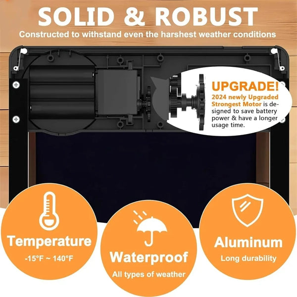 Electric Automatic Chicken Coop Door with Intelligent Timer and Aluminum Timing Opener