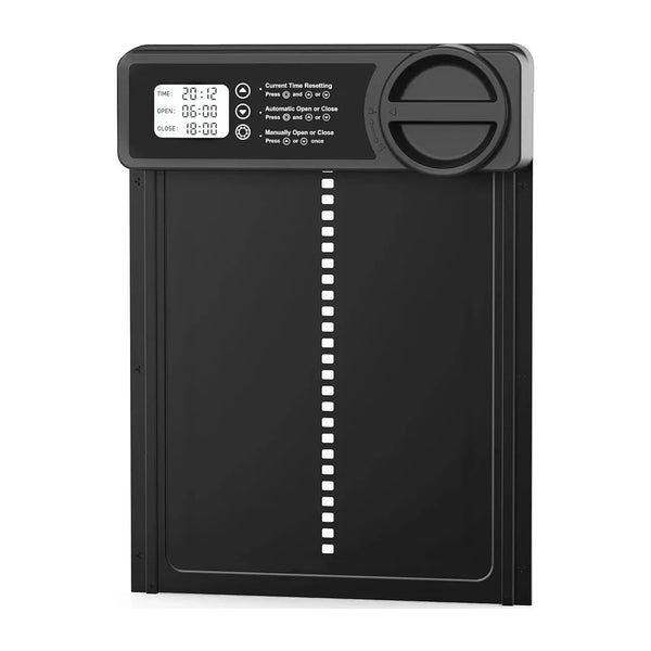 Electric Automatic Chicken Coop Door with Intelligent Timer and Aluminum Timing Opener